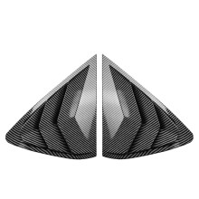 Car Rear Window Shutter Cover Trim Window Louver Side Vent Trim for X6 F16 2015-2019 Carbon Fiber