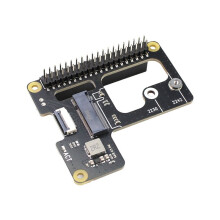 X1000 SSD-Expansionskort+Metallfodral för Raspberry Pi 5 PCIE Till M.2 NVMe 2242-2230 PCIe Periferkort