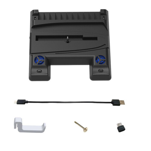 Voor PS5 Slanke Multifunctionele Koeling Dock-Console Universeel Draagbaar Dock met Schijforganizer-Handgreep Oplader
