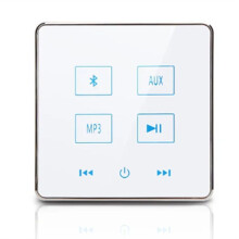 Amplificador de Pared  para Cine en Casa, Pantalla Táctil, Panel de Música, Sistema de Audio de Fondo para el Hogar, Compatible con Tarjeta