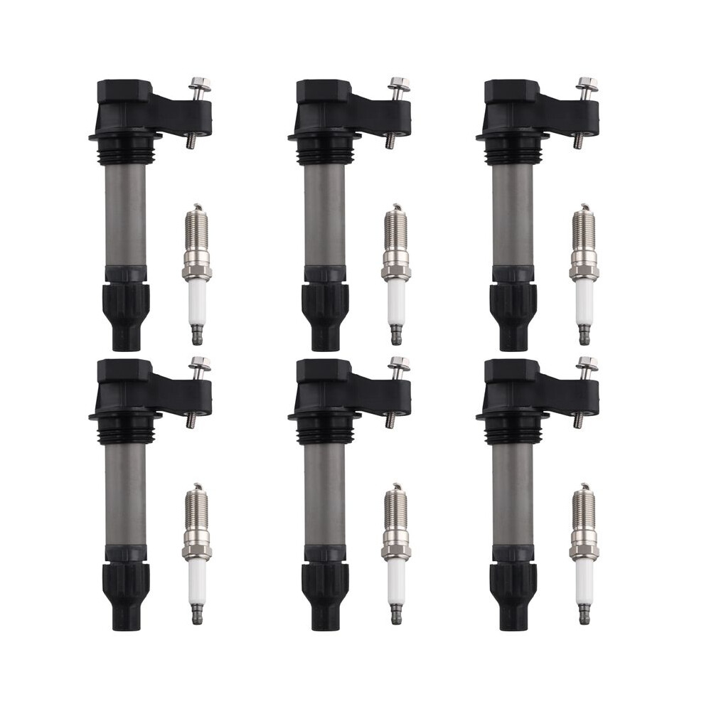 6 Ignition Coil + 6 For Saturn 3.6L Uf569 Black 4712263730889