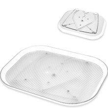 Paquet de 2 Organisateurs de Plateau Tournant Lazy Susan pour Réfrigérateur, Lazy Susan Rectangulaire Rotatif pour Armoire, Garde-Manger, Cuisine, L