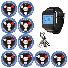 Wireless Restaurant Pager Waiter Calling System with Watch Call Button for Hookah Bar Cafe Bar Customer Service