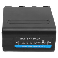 Batterie NP F980 7200mAh, Type C USB, Charge rapide pour appareils photo et lumières