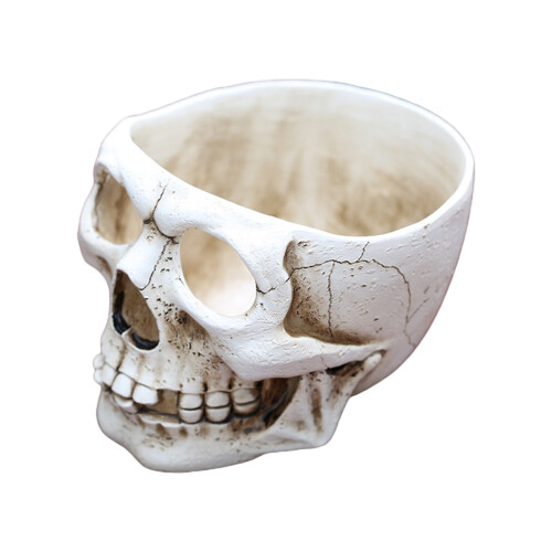 Resin Skull for Head Shaped Flower Pot Planter Container
