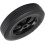Solid Rubber Hand Truck Wheel Roller 6 Inch Diameter 0.51 Inch Bore Black 2