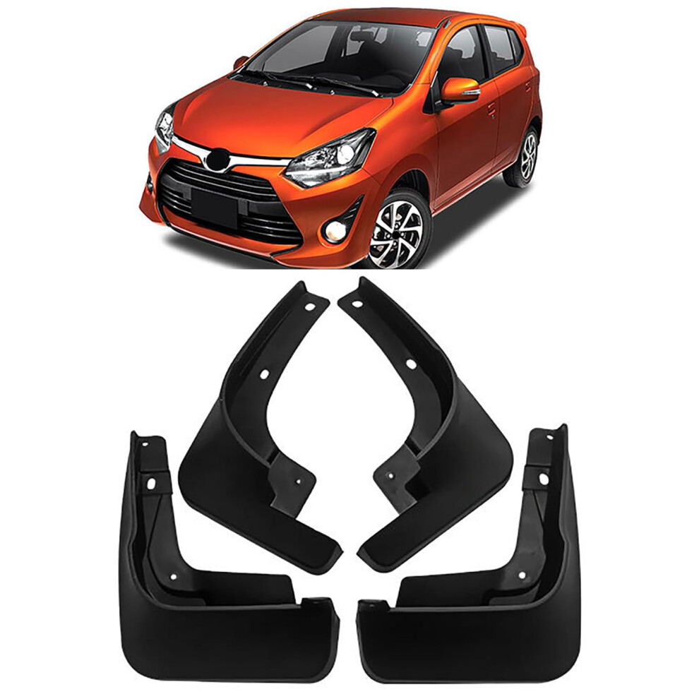 Mud Flaps Front And Rear Splashproof Waterproof For 2018 2019 2020 2021 Compatible With Toyota Wigo 9347817413397