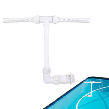 Double Nozzle Pool Fountain with Adjustable Cascade Spray for Outdoor Inground Swimming Pool