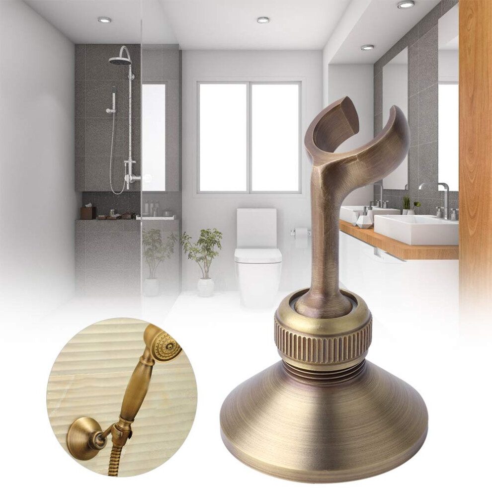 Brass Shower Holder With Adjustable Angle, Wall Mounted Durable Sleek Finish For Bathroom 9174973946434