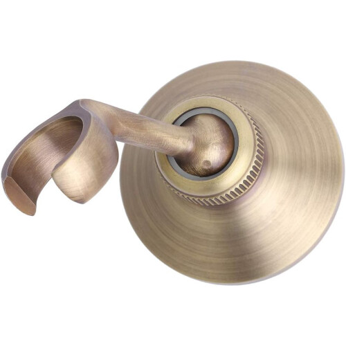 Brass Shower Holder with RustResistant Gold Finish, Wall Mounted Adjustable Bracket for Bathroom 2