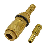 Argon Quick Connect Fittings Hose Gold Connector For QQ300 PTA DB SR WP 17 18 26 TIG Welding Torch 1 Set
