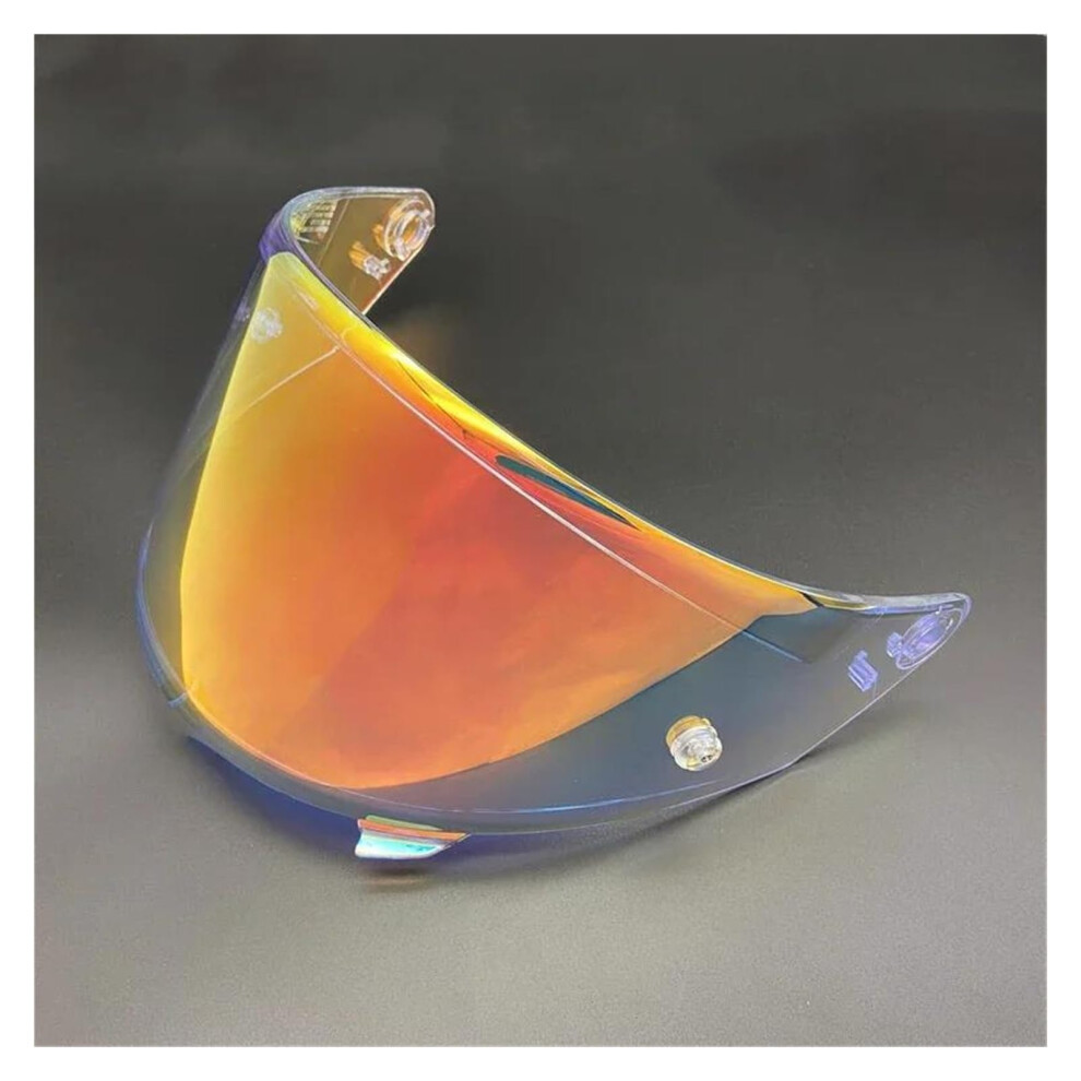 Motorcycle Helmet Visor Clear Impactresistant Antiscratch Pc Polycarbonate Vintage Style Red 9189345477256