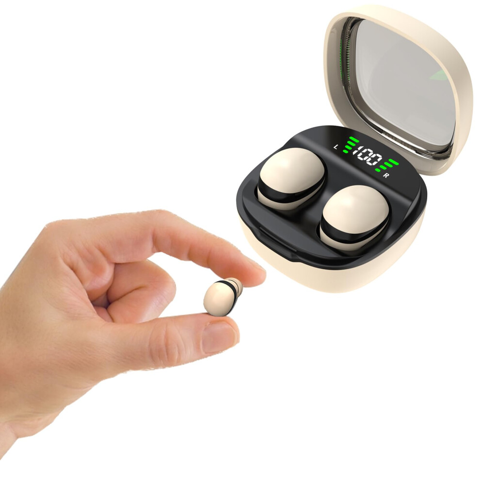 Small Invisible Mini Earbuds Enc Noise Cancelling Tws Bluetooth 5.3 Waterproof Inear Headphones With Wireless Charging 9347817307788