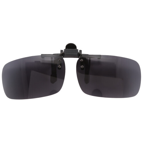 Polarized Rimless Rectangle Gray Lens Flip  Clip  Sunglasses Eyeglass 1