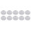 10 pcs Small round transparent plastic coin capsules box 33mm 1