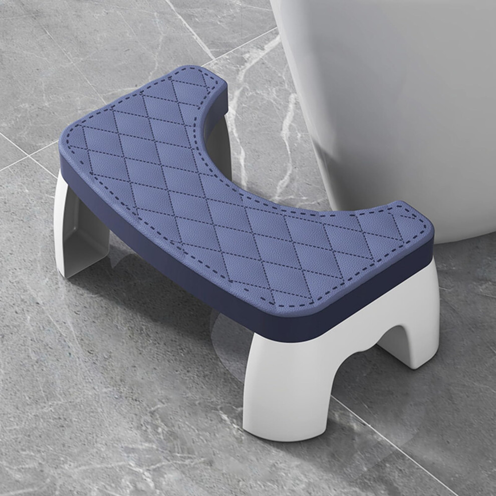 Portable Squatting Foot Stool For Bathroom Toilet Potty Stool Assistance Steps For Adults Seniors Navy