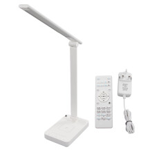 Dotykové ovládání LED stolní lampy s plynulým stmíváním, šetrné k zraku, nabíjecí port USB, bezdrátová nabíječka, skládací design,