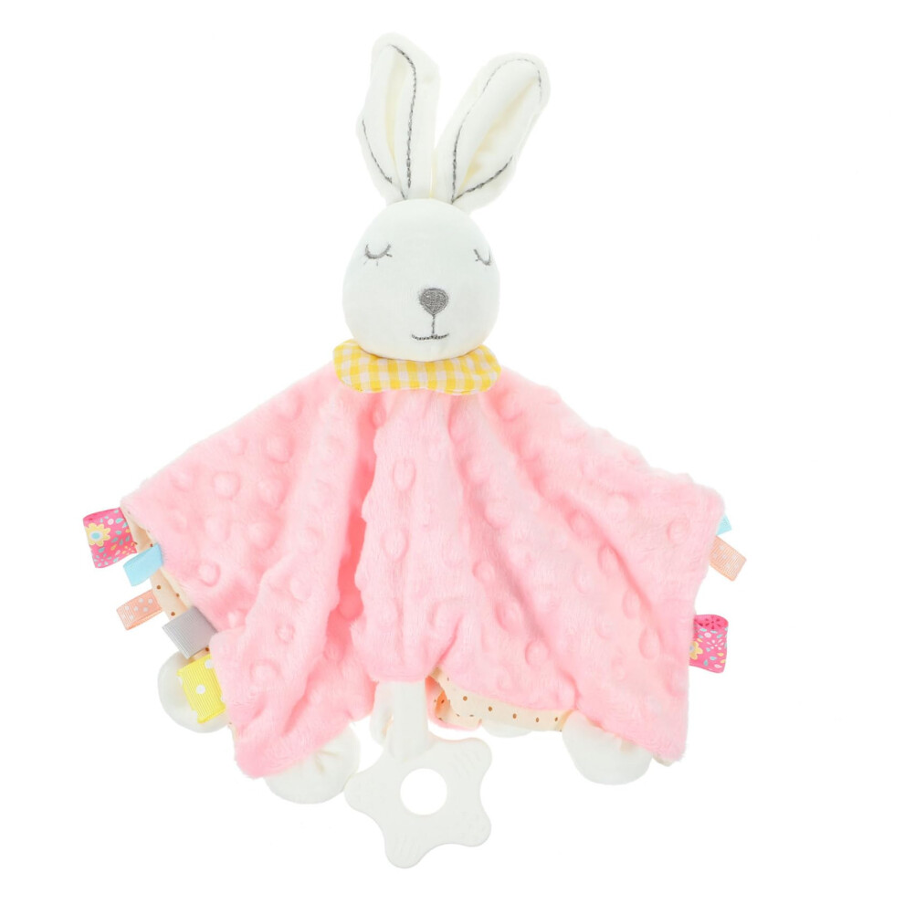 Security Blanket Plush Rabbit Comforter SkinFriendly Soothing Towel For Boys And Girls Sensory Play Finger Grip