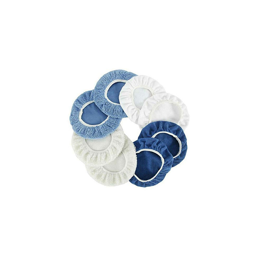 8Pcs 910 Inch Polishing Waxers Bonnet Set Polisher Pad Cover Buffing Tool For Rotary Polishers 9382693118318