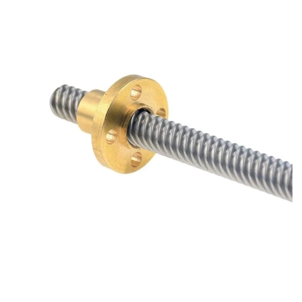 Double Nut Ball Screw T8 Lead Screw 8Mm With Brass Nut 2Mm Lead Printer Trapezoidal Rod 350Mm 2 Pieces 9199774885539