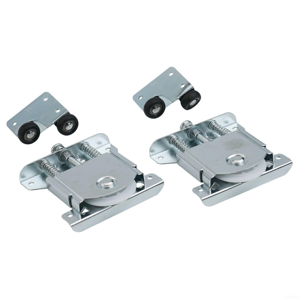 Sliding Door Wheels Cold Rolled Steel Rollers With Antiderailment For Wardrobe Doors Quiet Smooth 9347817407860