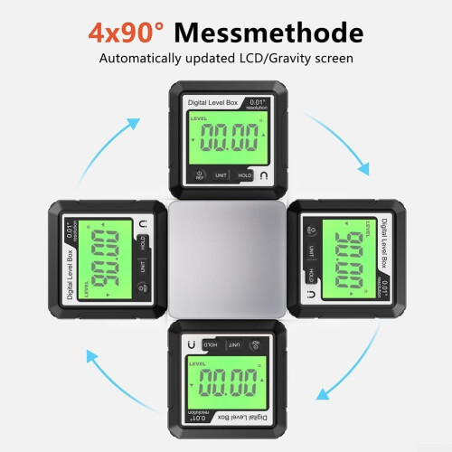 Digital Angle Finder Magnetic Protractor Tool Inclinometer Digital Level For Construction  Metal Attachment Tool 1
