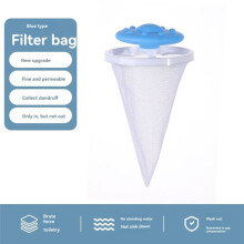 Filtro de Máquina de Lavar, Filtro Flutuante, Depilador, Limpeza e Remoção de Manchas, Bola de Lavanderia, Rede para Roupas, Bolsa Azul