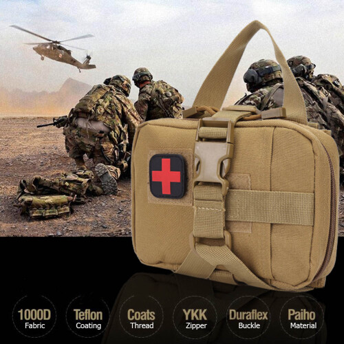 Θήκη Molle για σκληρά εξωτερικά περιβάλλοντα, τακτική ιατρική θήκη αδιάβροχη και 2