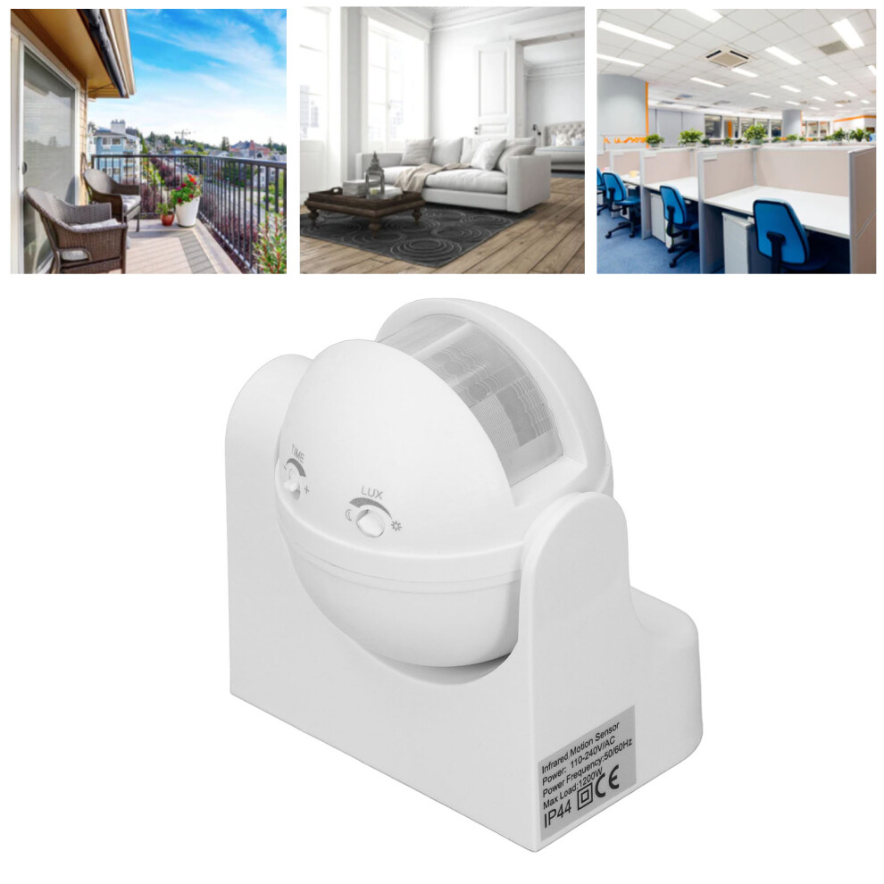 Yca1009 Waterproof Infrared Pir Motion Sensor Switch, Ac110-240V 5051374716023