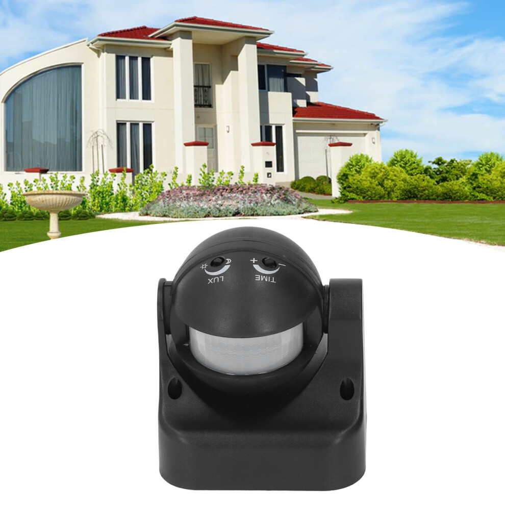 Yca1009 Waterproof Infrared Pir Motion Sensor Switch Ac110-240V 12M Black 8741374716099