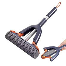 Sponge Mop with SelfSqueeze Mechanism, Compact Absorbent Cleaner for Tile, Glass and Travel Use, 7.87x1.77 Inches