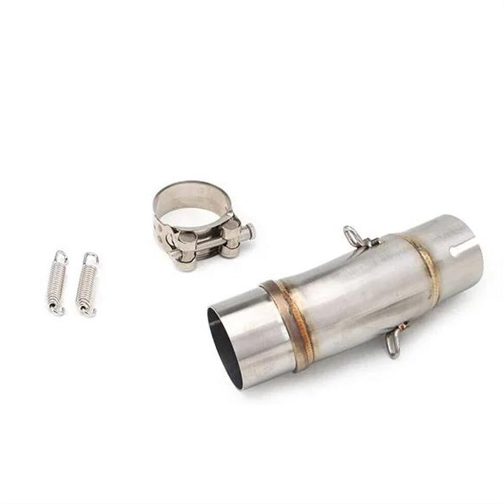 Motorcycle Exhaust Systems 51Mm Slipon Muffler Middle Link Pipe For Ninja 400 Z400 20172023 Silver 9382693116987
