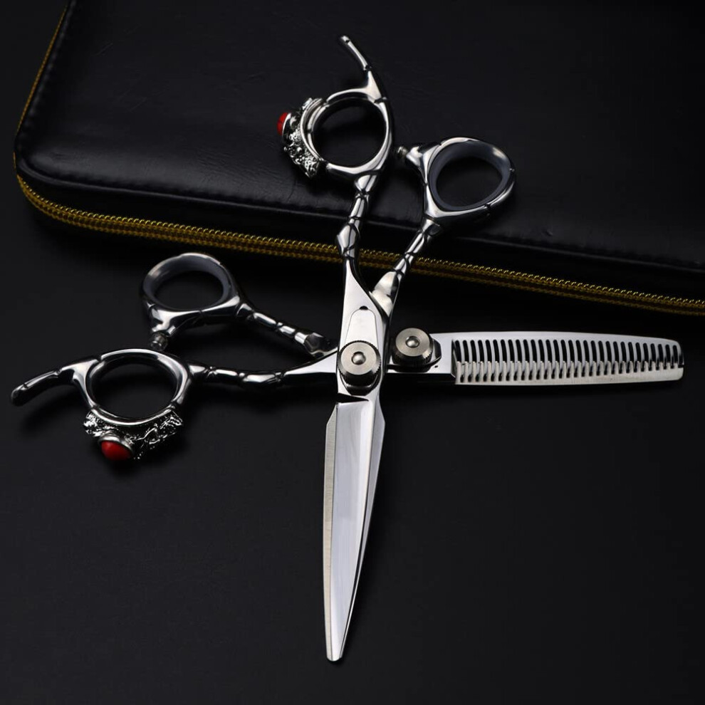 Professional Hair Cutting Scissors 6 Inch JP 440C Steel Ultra Sharp Ergonomic Barber Shears