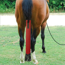 Horse Tail Bag, Horse Tail Wrap With Fringe, NonSlip Black Guard, Green Tail Extensions Decor