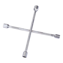 Heavy Duty 4 Way Lug Wrench with AntiSlip Grip and Durable Cross Brace for Car Wheel Nuts