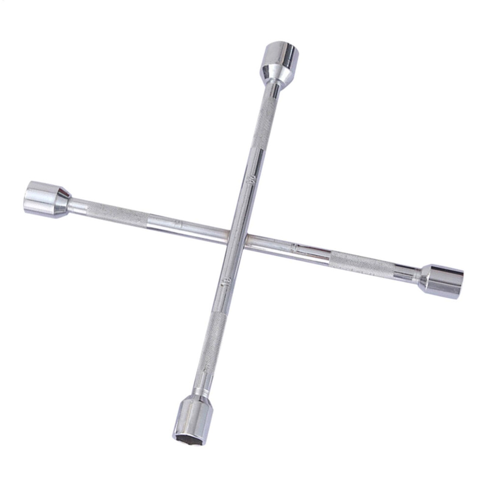 Heavy Duty 4 Way Lug Wrench With Antislip Grip And Durable Cross Brace For Car Wheel Nuts 9347817310092