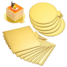 200 Pcs Round and Square Cake Boards Durable Freezer Safe Base Trays for Baking and Elegant Display