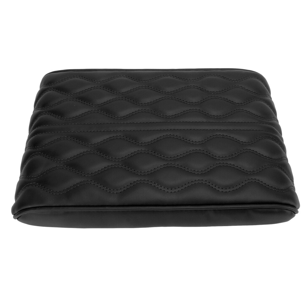 Universal Pu Leather Console Pad 33X21cm For Suv Truck Car Black 7901374719747
