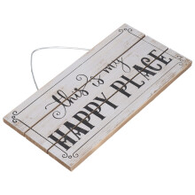Waterproof Wooden Sign - 30x15cm Hanging Decor for Indoor & Garden