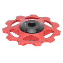 11T Aluminum Alloy Rear Derailleur Pulley Hollow Design Red Bike Guide Wheel