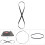 Black Record Player Turntable Drive Belt 49cm Rubber Replacement 6