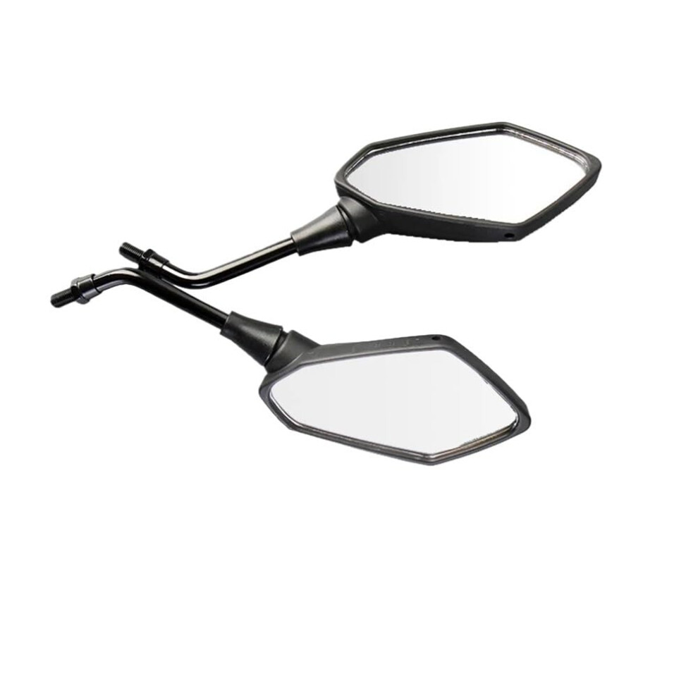Motorcycle Rearview Side Mirror 2Piece Set, Carbon Fiber, Backside Convex, 8Mm/10Mm Thread, Ebike Compatible 9199774888271