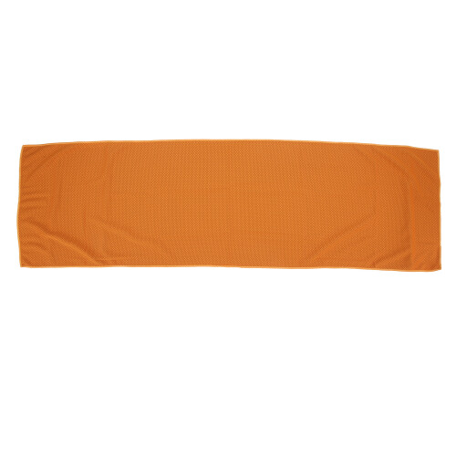 Orange Microfiber Cooling Towel, Quick Dry, Waffle Pattern for Sports 2