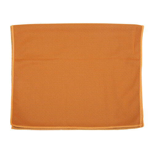 Orange Microfiber Cooling Towel, Quick Dry, Waffle Pattern for Sports 1