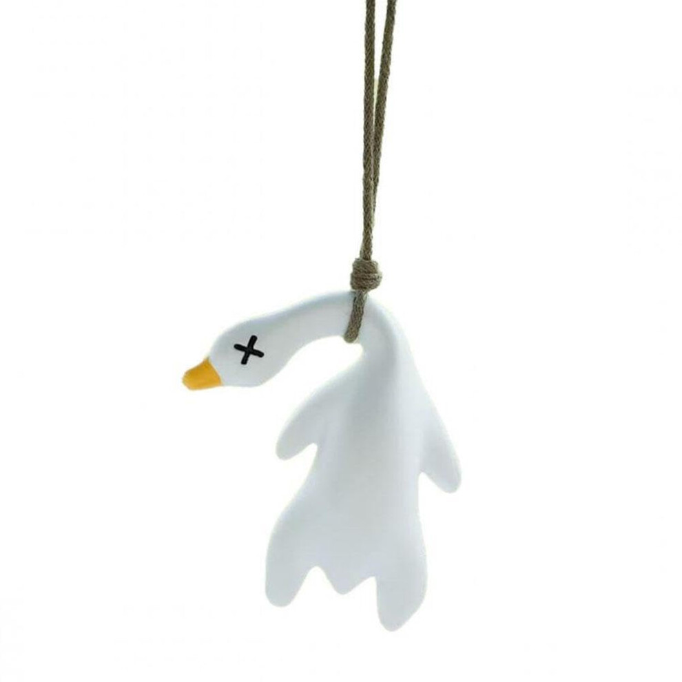 Color Changing Roast Duck Pendant For Car Rearview Mirror Resin Duck Ornament Swing Lanyard 1Pc 9189345480119
