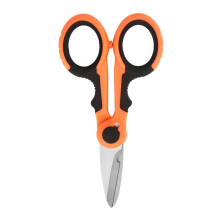 Fishing Line Scissors Heavy Duty Braided Line Cutters Stainless Steel Saltwater And Freshwater Orange