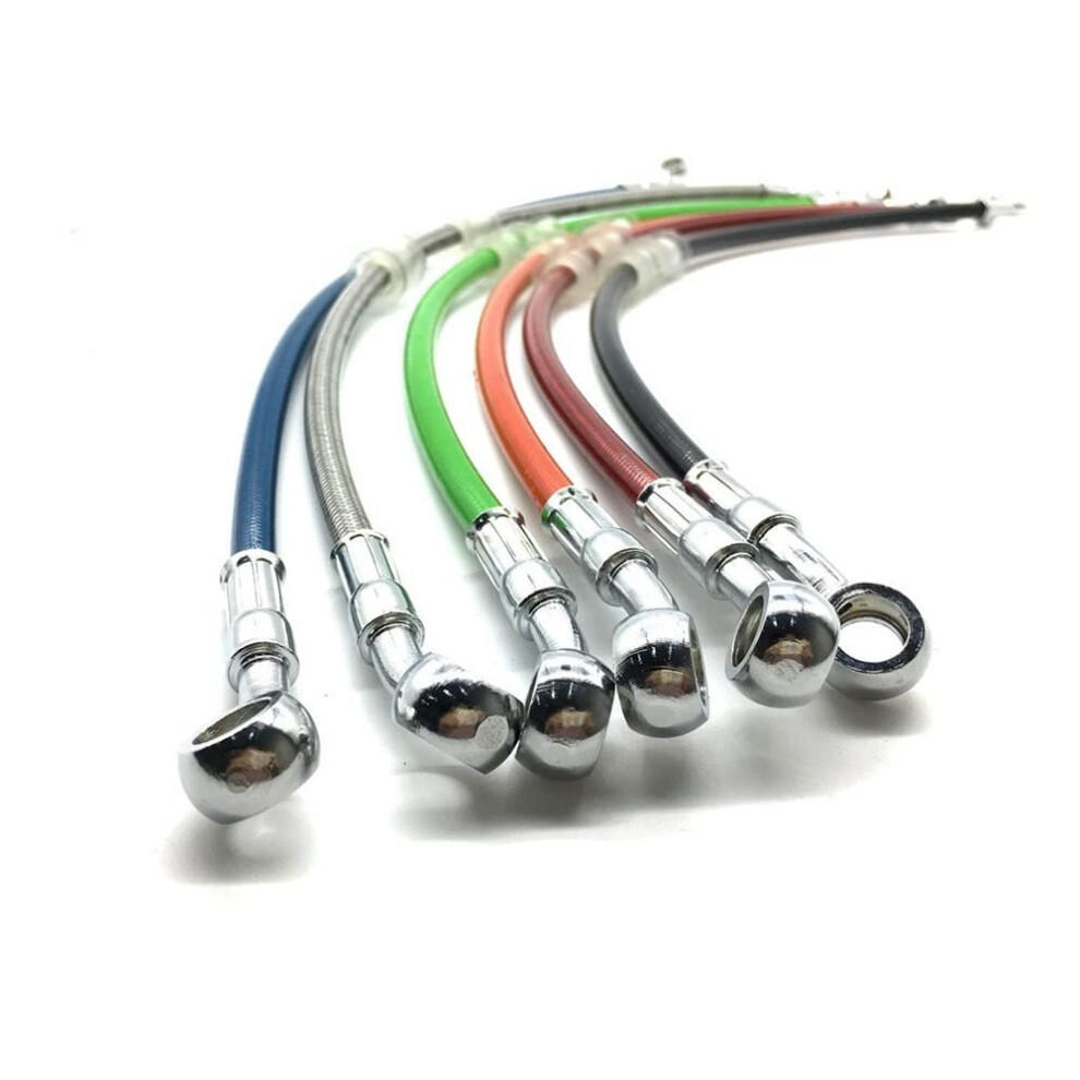 Motorbike Hoses Braided Steel Hydraulic Banjo Pipe Universal Racing Motorcycle Brake Line 4001500Mm 9347817312386