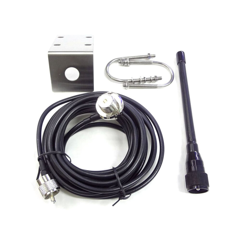 Vhf Marine Antenna 156-163Mhz Rubber Waterproof Mast Aerial With 5M Rg-58 Cable For Boat Sailboat Yacht 6031986129526