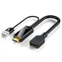 -Compatible Male to Female Converter Cable 4K@60Hz -Compatible to DP Converter Adapter Cable
