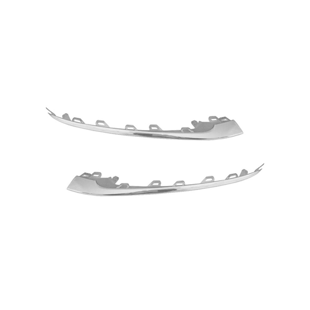 1Pair Front Bumper Bright Strip Lip Trim Chrome Molding For W222 S450/560 2018-2020 A2228857700,A2228857800 4713421492380
